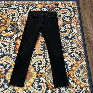 Men’s Black Mott & Bow Jeans Slim Straight Stretch Lightweight
